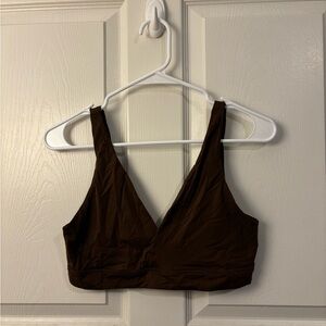 Brown V-Neck Bralette Old Navy
